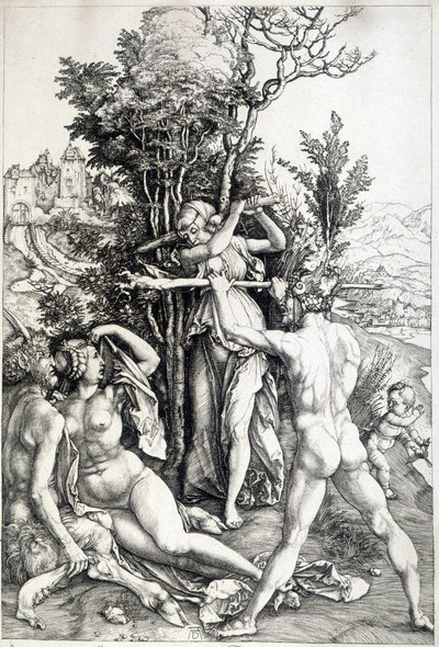 Figure allégorique de la jalousie - gravure du 16ème siècle - Unknown artist