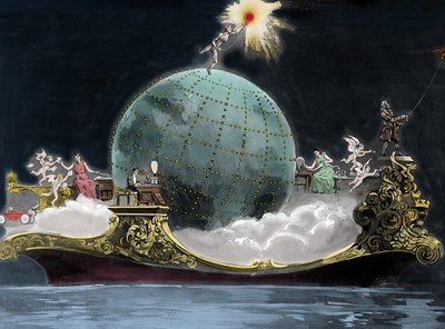Allégorie sur le progrès de la science et de la technologie liée à l