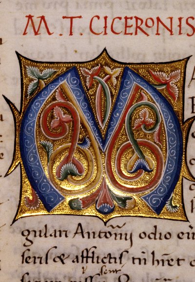 Alphabet : lettre M miniaturée - Unknown artist