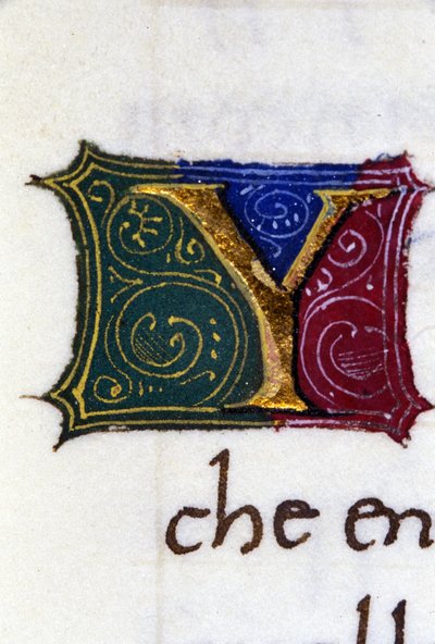 Alphabet : lettre Y miniaturée - Unknown artist