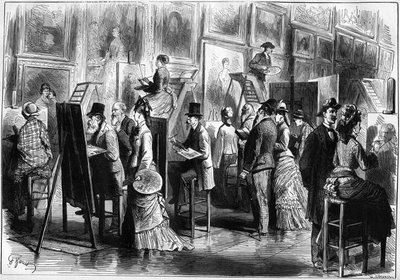 Peintres amateurs au Musée du Louvre - Unknown artist