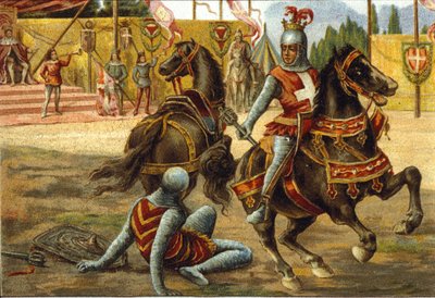 Amédée VII de Savoie (1360-1391) dit Le Comte Rouge lors d