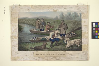 Scène de chasse américaine - Unknown artist