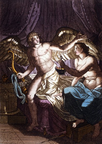Amour et Psyché. Gravure dans le Dictionnaire d