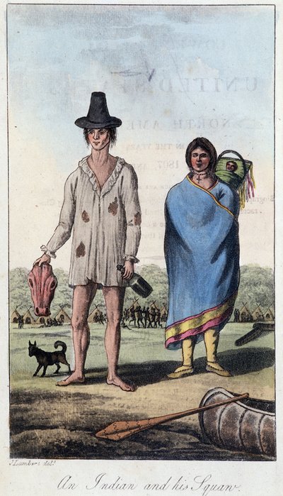 Un Indien et sa squaw, Canada - Unknown artist