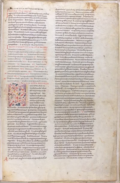 Une page enluminée de la Bible du 11e siècle - Unknown artist