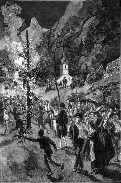 Anciennes coutumes et fête traditionnelle : le feu de la Saint-Jean dans la vallée d