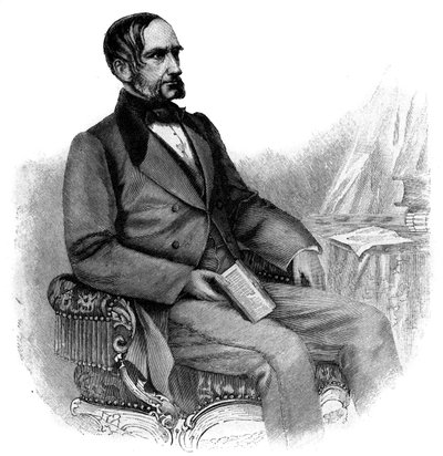 Anton von Schmerling, homme politique autrichien - gravure - Portrait d