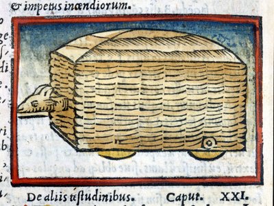 Bélier - une sorte de char - dans «De architectura» de Vitruve de 1630 - Unknown artist
