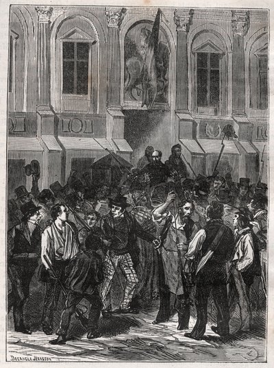 Armand Barbès, révolutionnaire français (1809-1870) avant son arrestation le 12 mai 1839 - Gravure de 1882 dans «Histoire de dix ans: 1830-1840» par Louis Blanc (1811-1882) - Unknown artist