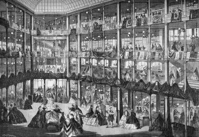 Aspect du grand magasin « Au Coin de la rue » (rues Montesquieu et Bons Enfants). Paris, septembre 1864 - Unknown artist