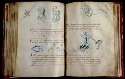 Manuscrit astronomique F 9176 écrit à Lobbes, avec les constellations de l