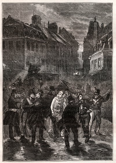Attentats contre Louis-Philippe Ier - La conspiration de la rue des Prouvaires - Le 1er février - Unknown artist
