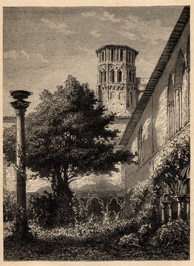 Couvent des Augustins (Toulouse) - Le cloître des Augustins à Toulouse - gravure dans "PATRIE - DESCRIPTION PICTURESQUE DE LA FRANCE EN 6 VOLUMES" par Lucien Huard - fin 19ème siècle - Unknown artist