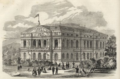 Baden Baden (Baden-Baden), Allemagne - Le Théâtre de Baden - 1867 - Unknown artist