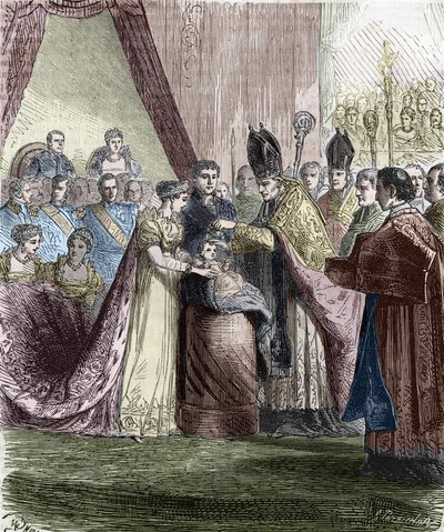 Baptême de Napoléon François Charles (Napoléon II), roi de Rome, fils de l