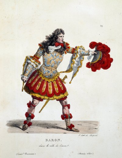 Costume de baron dans le rôle de Cinna en 1680 - Unknown artist