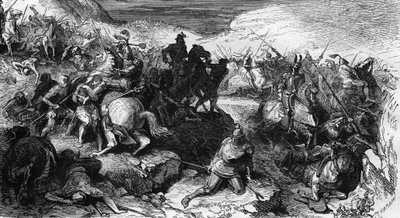 Bataille de Grandson entre les Bourguignons et les Suisses à Grandson en Suisse le 2 mars - Unknown artist