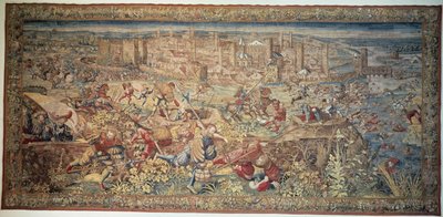 Bataille de Pavie. Tapisserie. XVIIe siècle. Musée de Capodimonte, Naples. - Unknown artist