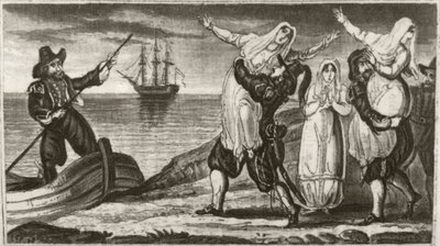 Beakes le pirate hollandais et son équipage emportant de force des nonnes d