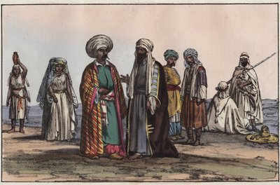 Bédouins - gravure de "Usi e Costumi di Tutti i Popoli dell