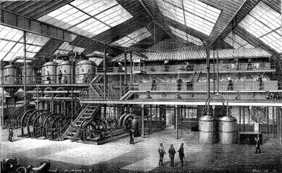 Usine de sucre de betterave (gravure - Unknown Artist
