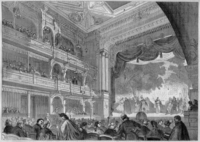 Berlin, vue de la nouvelle salle du Théâtre Wallner reconstruite en 1865. Dans « L