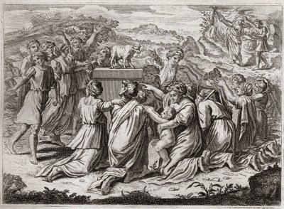 Bible de Royaumont, Ancien Testament : Adoration du Veau d