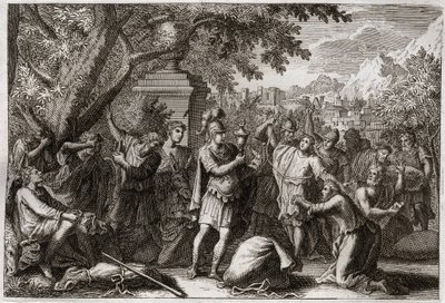 Bible de Royaumont, Ancien Testament : Les frères de Joseph. Illustration de 1811. - Unknown artist