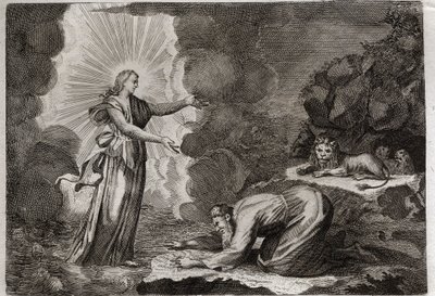 Bible de Royaumont, Ancien Testament : Délivrance de Daniel. Illustration de 1811. - Unknown artist