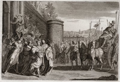 Bible de Royaumont, Ancien Testament : Jephté sacrifie sa fille. Jephté, l