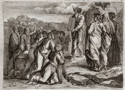 Bible de Royaumont, Ancien Testament : Deuxièmes Tables de la Loi. Dieu donne à Moïse d