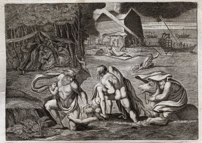 Bible de Royaumont, Ancien Testament : Le Déluge. Illustration de 1811. - Unknown artist