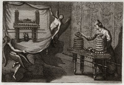 Bible de Royaumont, Ancien Testament : La table des pains de proposition dans le Tabernacle. Illustration de 1811. - Unknown artist