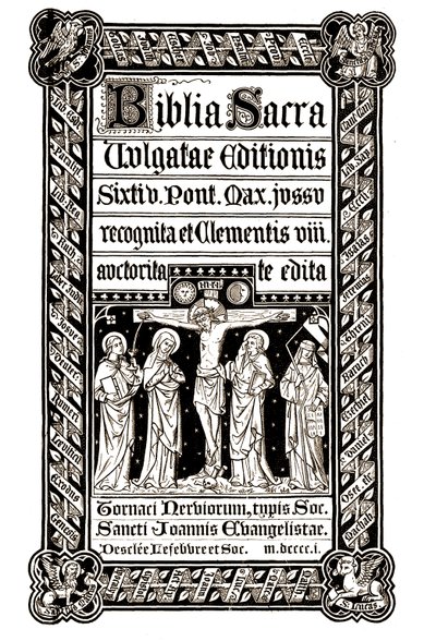 Biblia Sacra, Vulgatae Editionis, Sixit V. Pont. Max. Jussu recognita ed ed Clementis VIII auctorita - Unknown artist