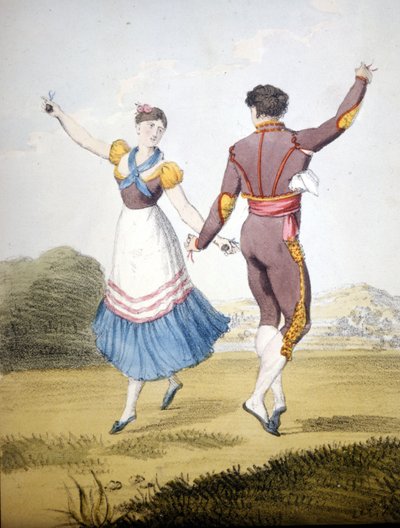 Boléro. Gravure du début du 19ème siècle - Unknown artist