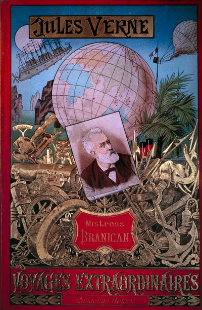 Couverture du livre « Mistress Branican » de Jules Verne dans la collection « Voyages extraordinaires » - Unknown artist