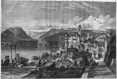 Îles Borromées du lac Majeur (Lago Maggiore en Lombardie) en Italie : Vue de l