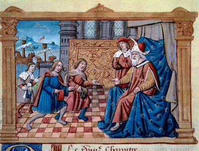 Les frères Nicolo et Matteo Polo reçus à la cour de Qubilai - Unknown artist