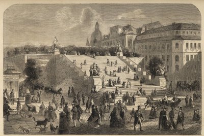 Terrasse de Brühl à Dresde, Allemagne - Unknown artist