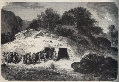 Enterrement dans des grottes pendant l