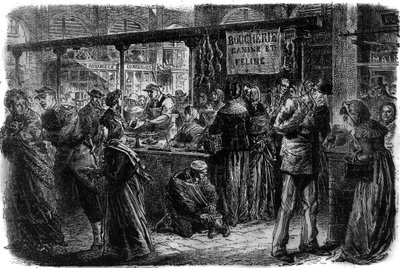 Boucherie canine et féline à Paris en 1870 - Unknown artist