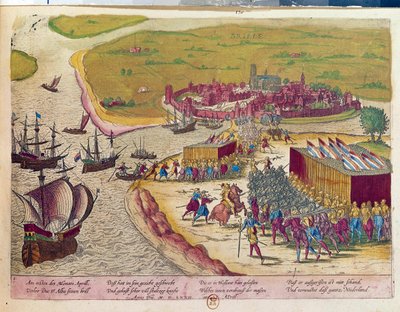 Prise du fort de Brielle en 1572. Hollande. Gravure du XVIIe siècle. B.N. Paris - Unknown artist