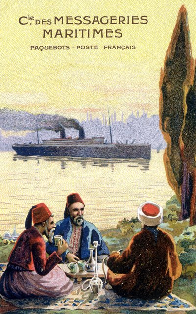 Carton de la compagnie maritime française mondiale. - Unknown artist