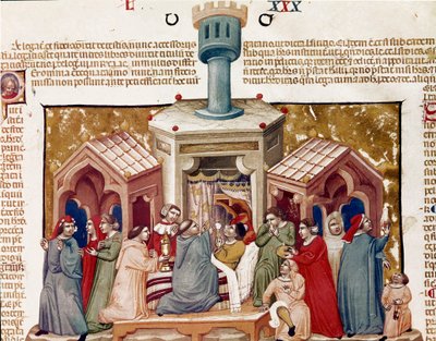Cérémonie de viatique donnée à un mourant (Miniature) - Unknown artist