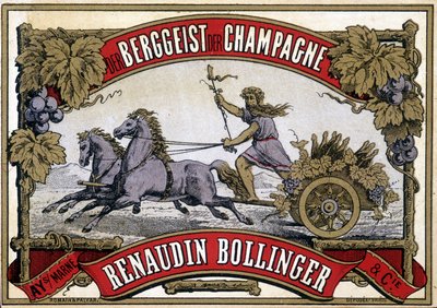 Étiquette de champagne “Renaudin Bollinger” - Unknown artist