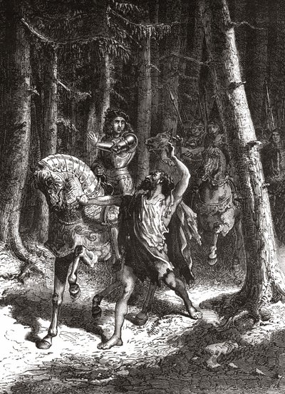 Charles VI (dans sa folie) dans la forêt du Mans - dans « L