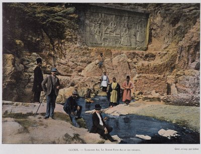 Chechan Alia, Shah Fath Ali et ses enfants visitant un monument égyptien - Unknown artist
