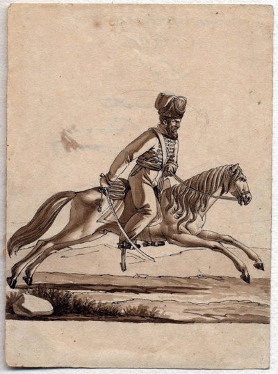 Chef cosaque (dessin anonyme, 1818) - Unknown artist