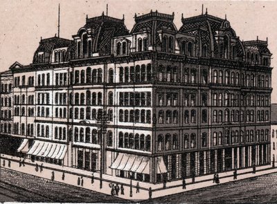 Chicago, États-Unis : vue de Field, Leiter & Co. (Field, Leiter & Co. Department Store). dans « Le Monde Illustré 168 vues» Non daté (fin du XIXe siècle) - Unknown artist